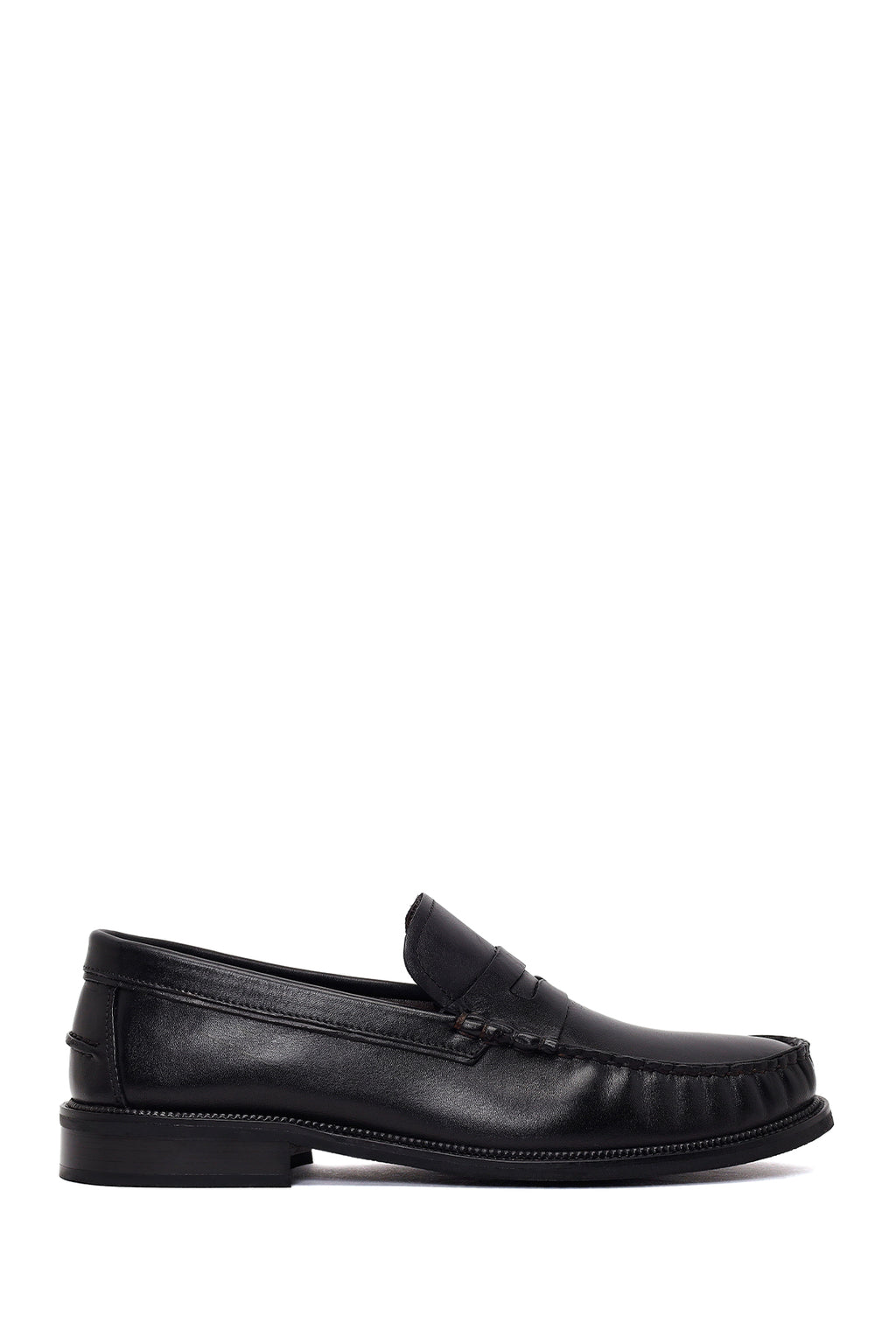 Erkek Siyah Deri Casual Loafer