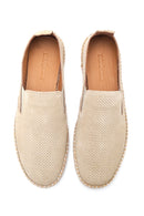 Erkek Bej Süet Deri Loafer | Derimod