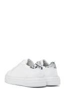 Women's White Patent Leather Thick Soled Sneaker | Derimod