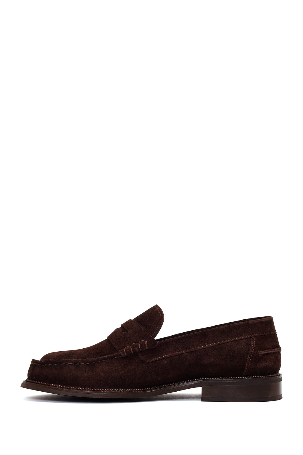 Erkek Kahverengi Süet Deri Casual Loafer