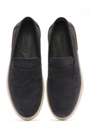Erkek Gri Süet Deri Casual Loafer | Derimod