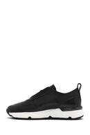 Men's Black Lace-up Leather Sneaker | Derimod