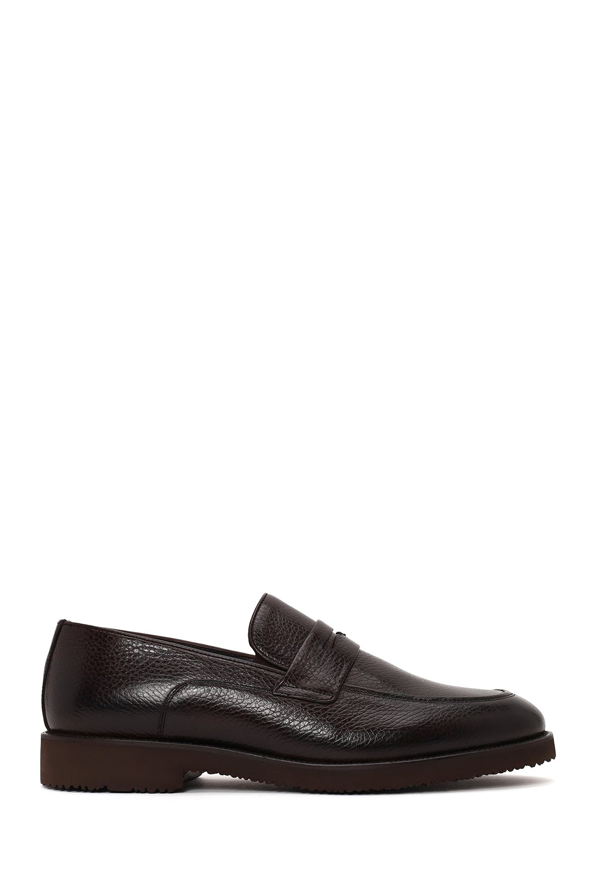 Erkek Kahverengi Deri Klasik Loafer WM710024DF | Derimod