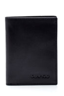 Men's Black Leather Card Holder | Derimod