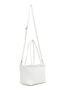 Woman White Long-Strap Printed Shoulder Bag | Derimod
