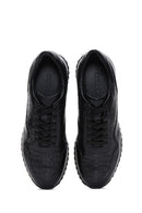 Erkek Siyah Deri Sneaker | Derimod