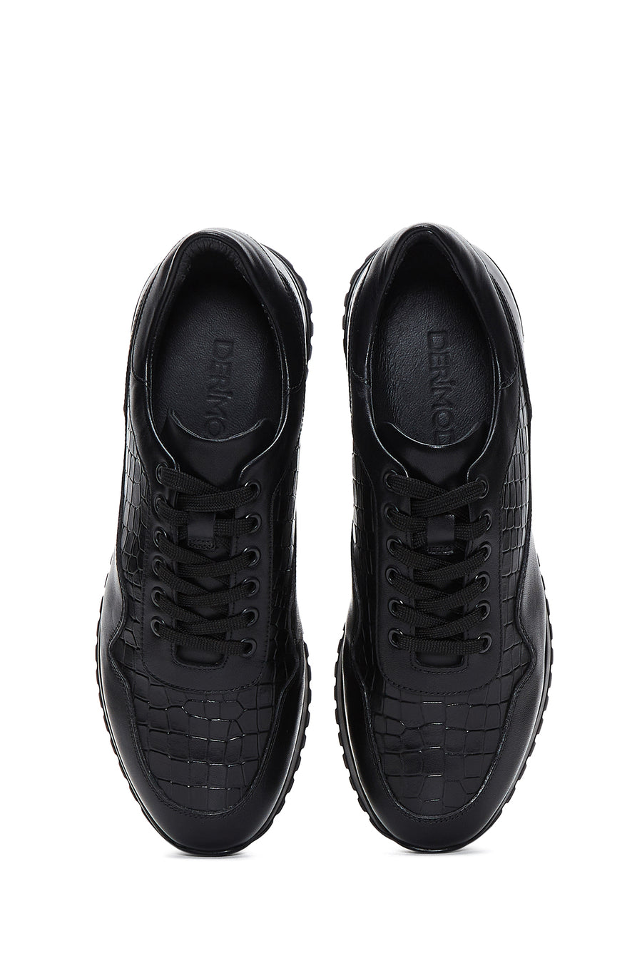 Men's Black Leather Sneaker