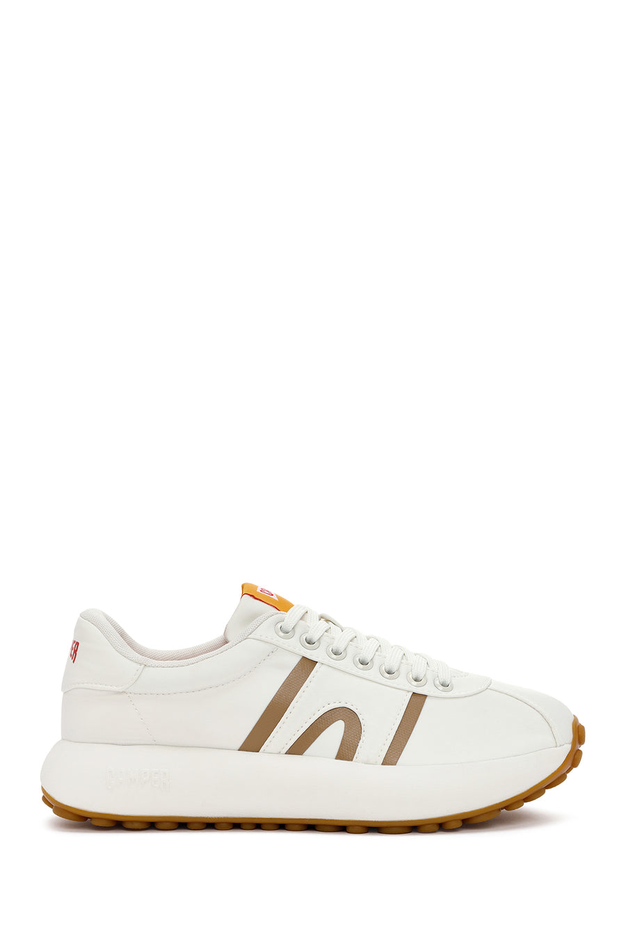 Camper Men's White Pelotas Athens Lace-Up Fabric Sneakers K100943 | Derimod