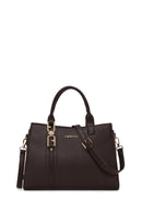 Woman Brown Long-Strap Classic Shoulder Bag | Derimod