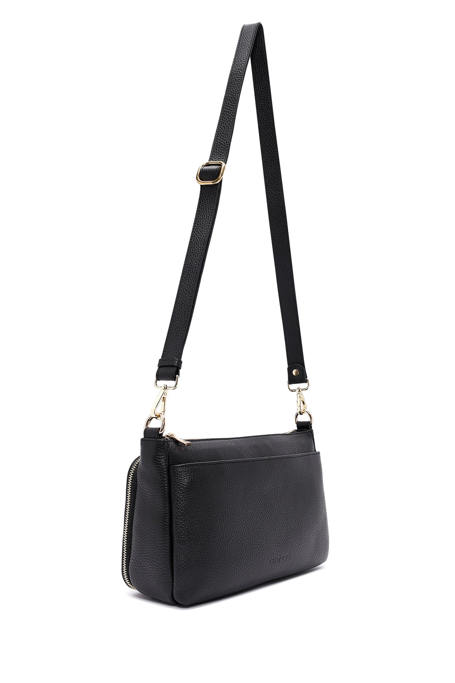 
Women's Black Long Strap Leather Shoulder Bag
