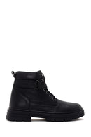 Men's Black Casual Leather Boots | Derimod