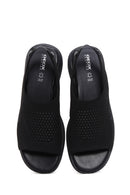 Geox Women's Black D Spherica Ec5 Flat Sandals | Derimod