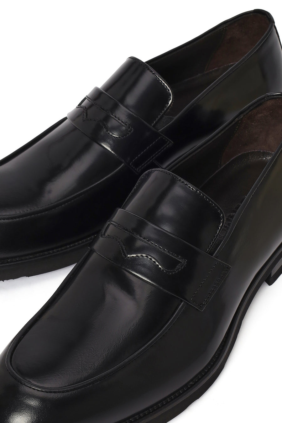 Men's Black Leather Loafer