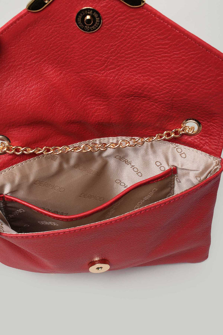 Red Women's Leather Shoulder Bag