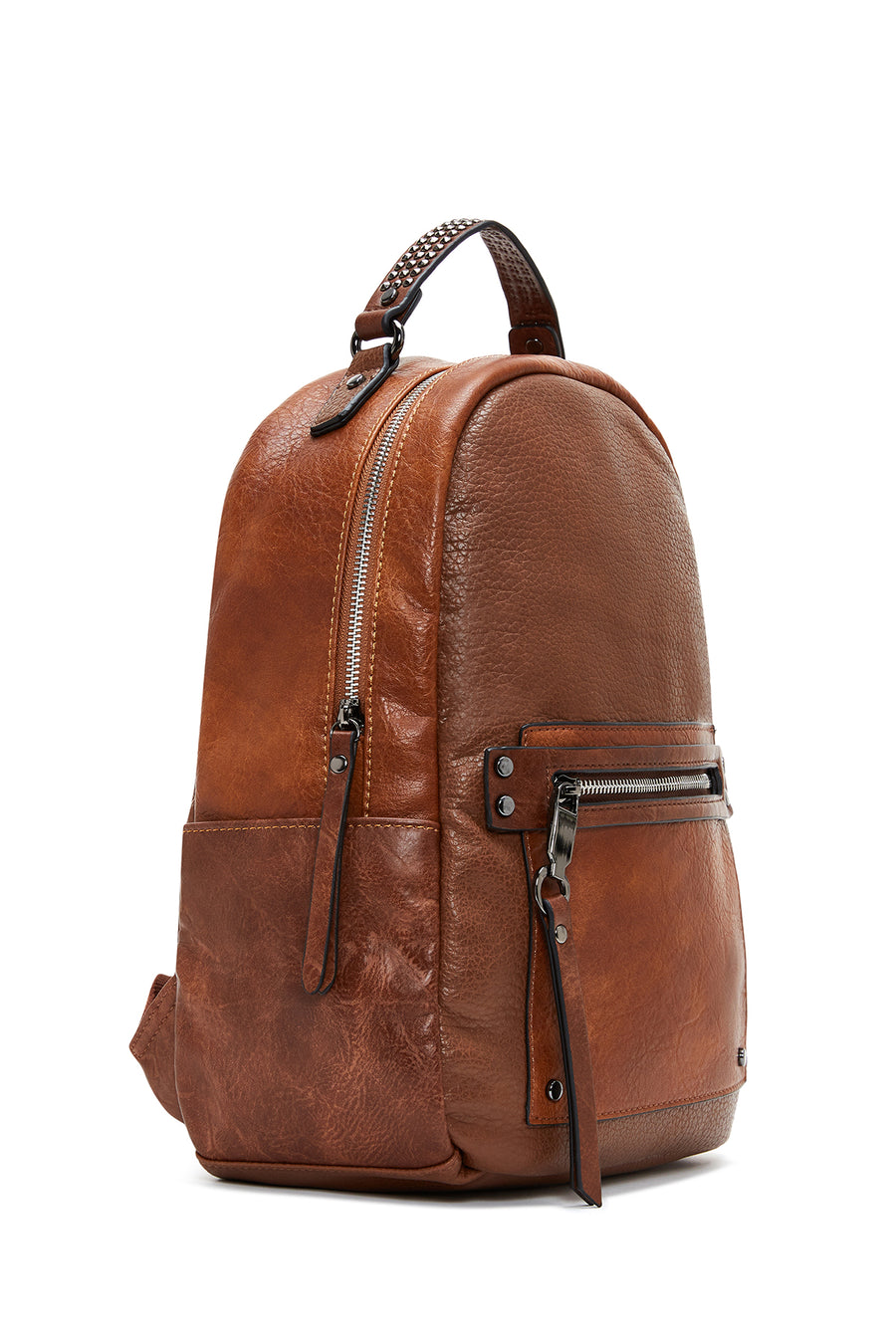 Women's Tan Studded Backpack
