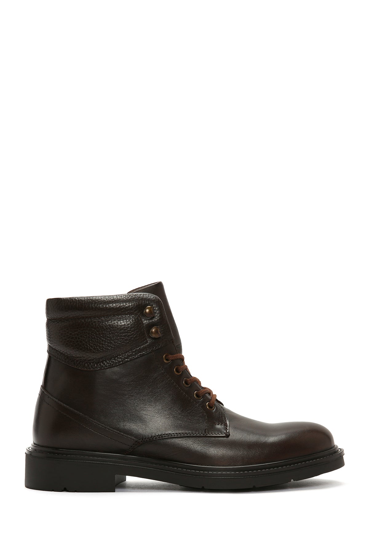 Men's Brown Lace-Up Leather Boots 23WFD632218 | Derimod