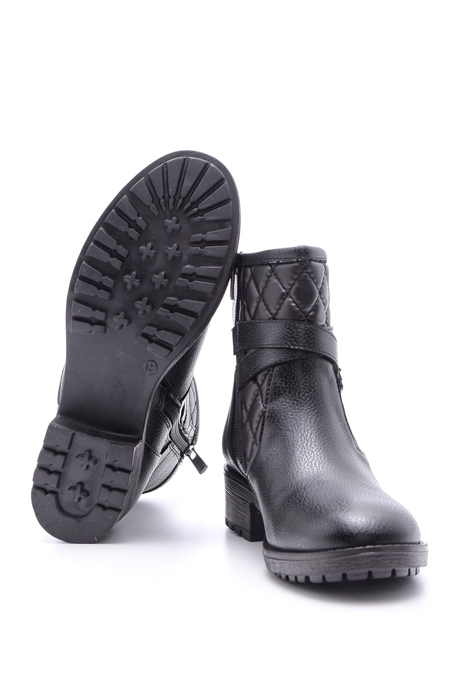 Women's Buckle Detailed Boots