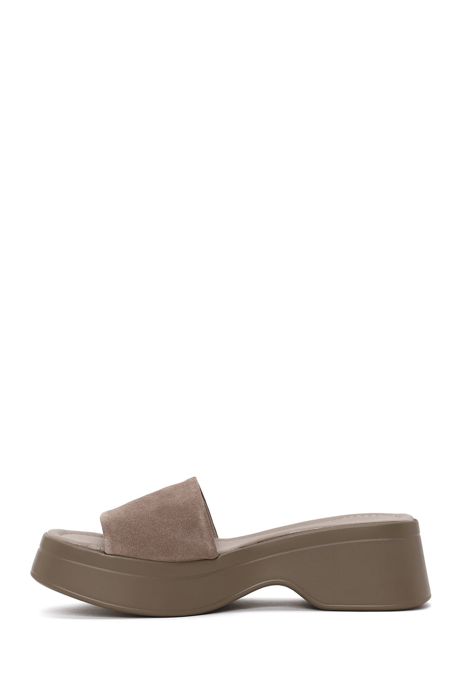 Woman Mink Thick-Soled Suede Slipper