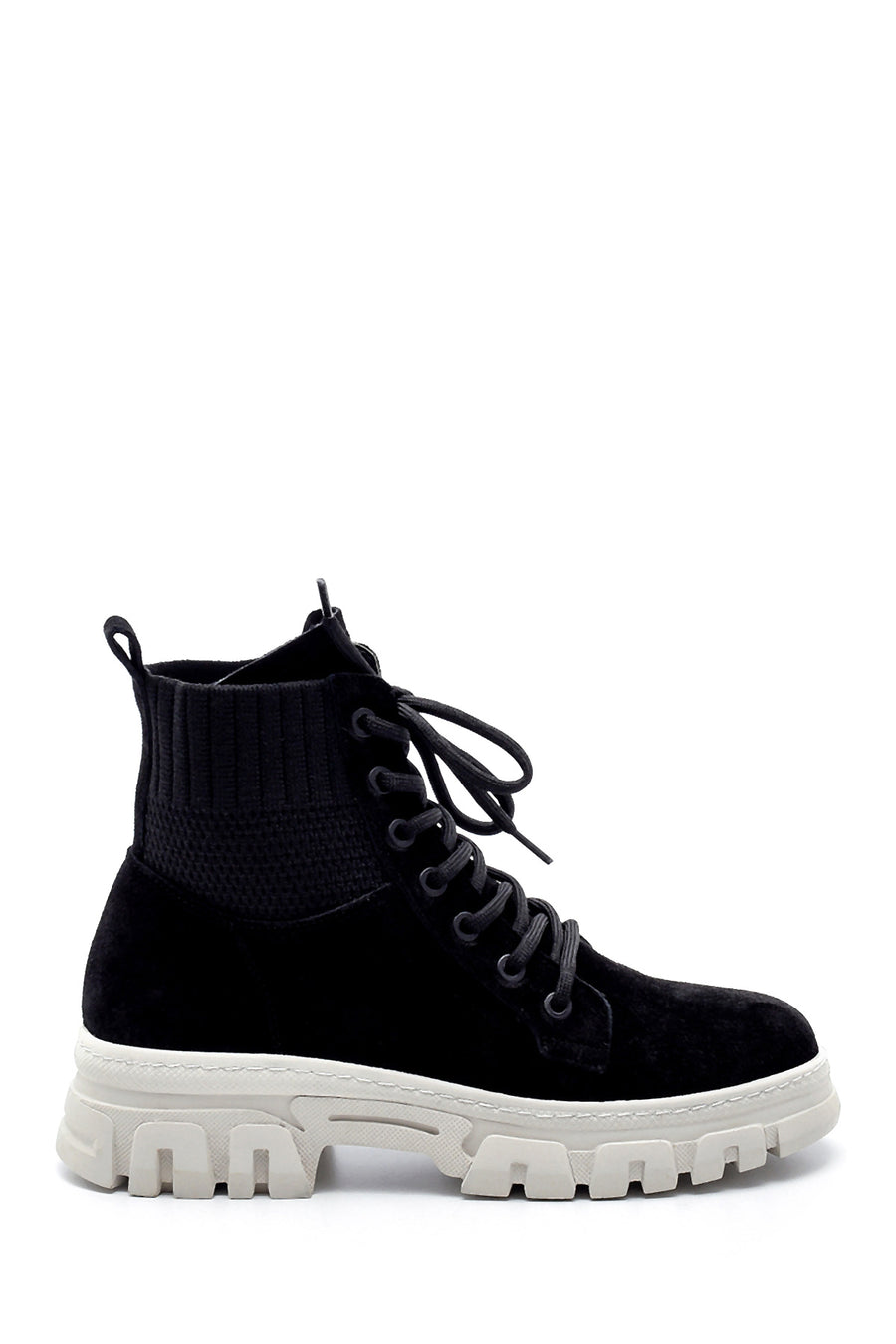 Women's Suede Leather Thick Soled Boots 20WFD130214 | Derimod