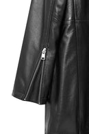 Selena Women's Black Hooded Leather Coat | Derimod