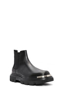 Men's Black Leather Boots | Derimod