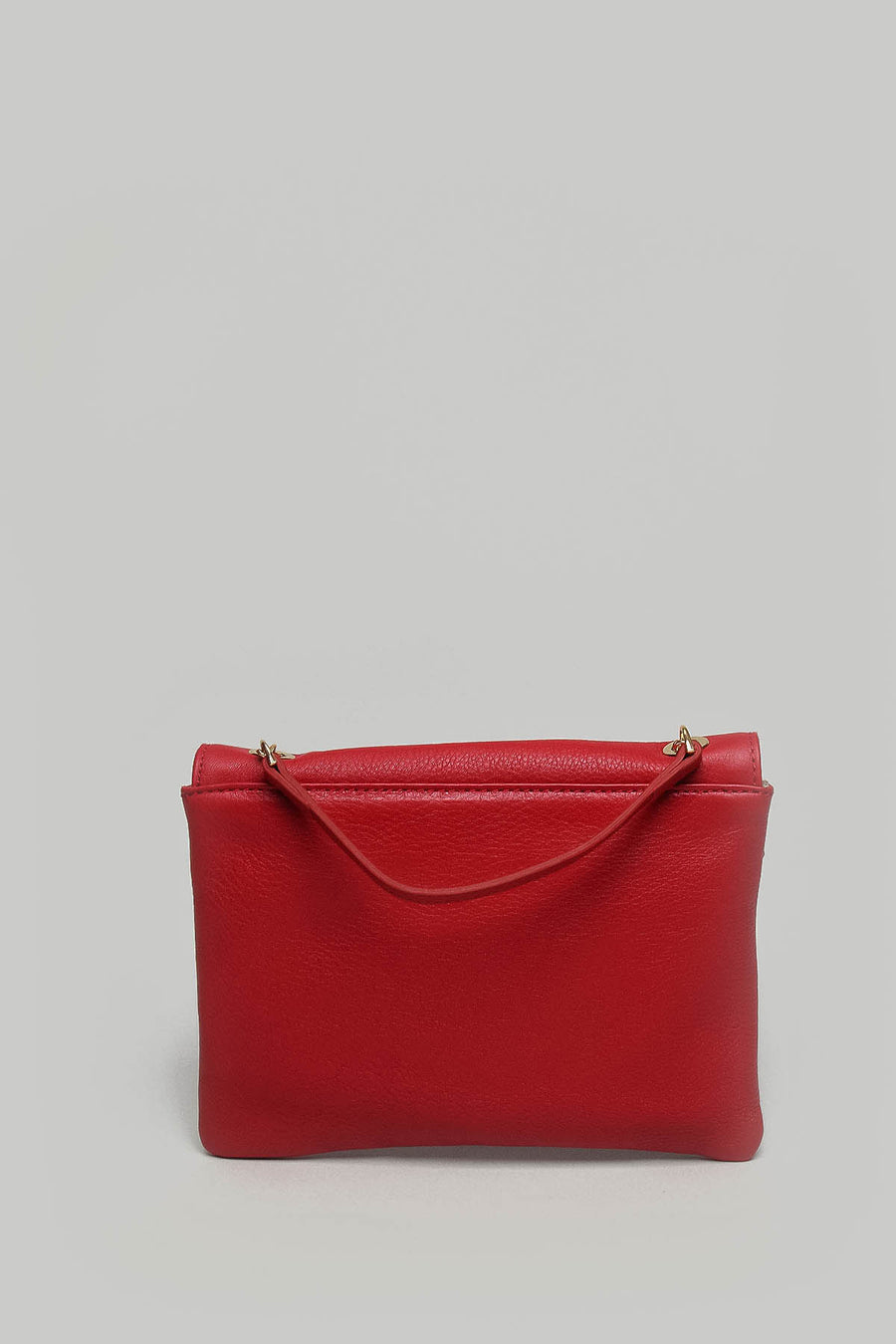 Red Women's Leather Shoulder Bag