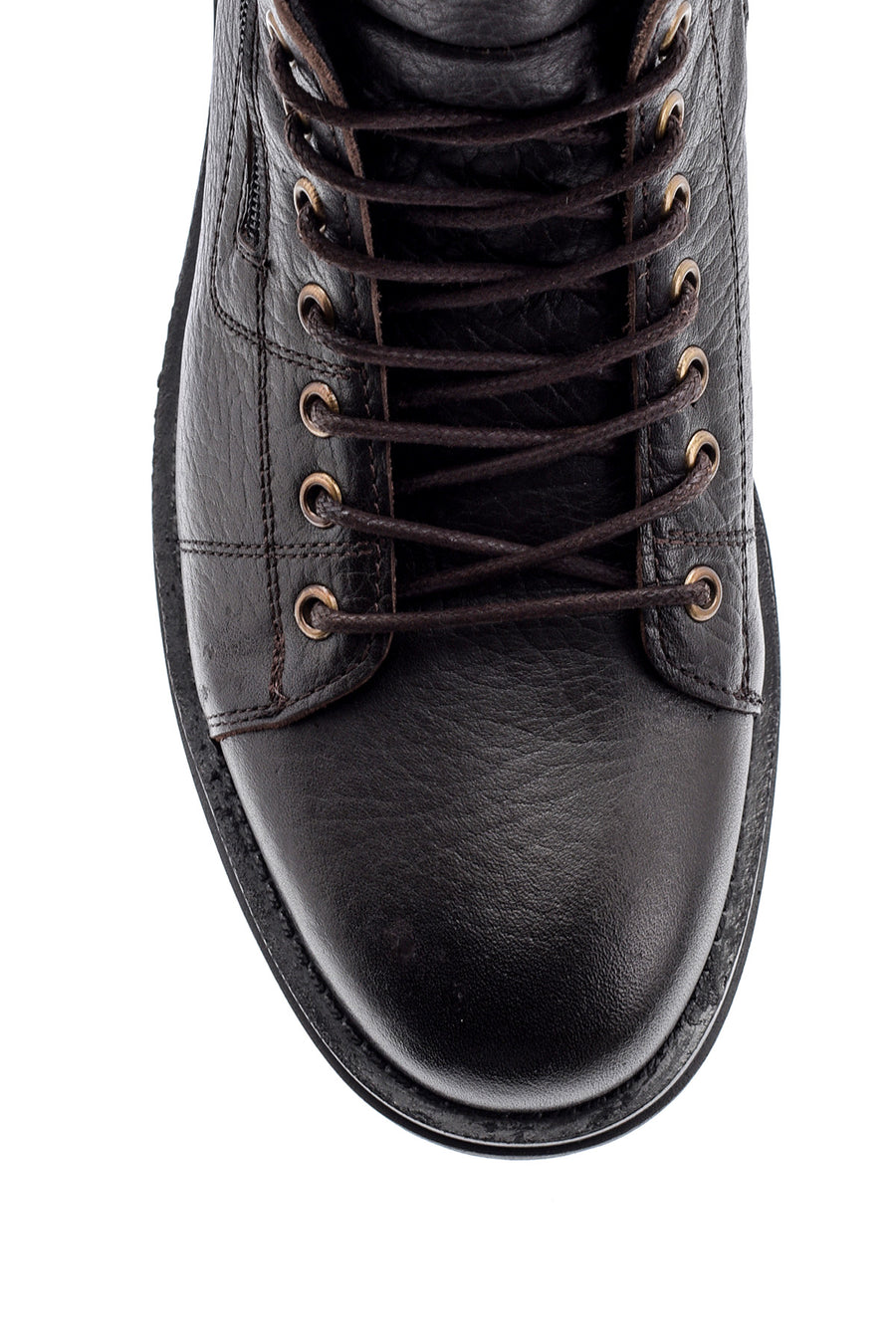 Men's Zippered Leather Boots