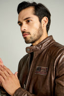 Off Limits Men's Leather Jacket | Derimod