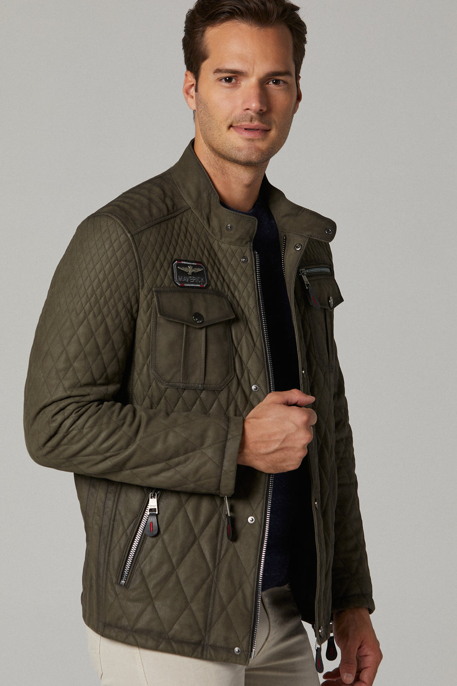 Asensio Men's Leather Jacket 20WGD63887B | Derimod