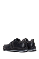 Men's Navy Blue Lace-Up Leather Sneaker | Derimod