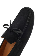 Men's Black Suede Leather Loafer | Derimod