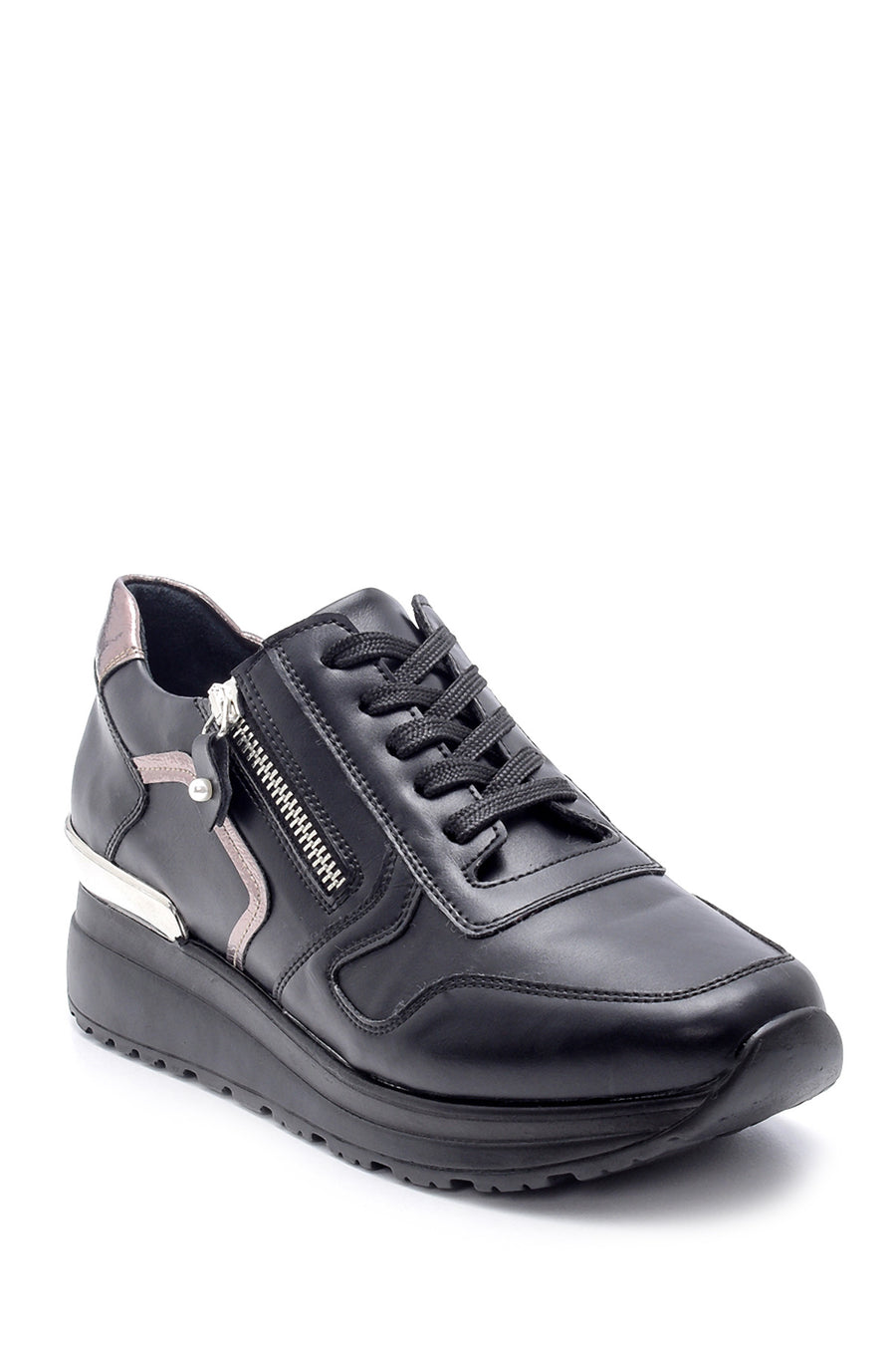 Kadın Fermuar Detaylı Sneaker