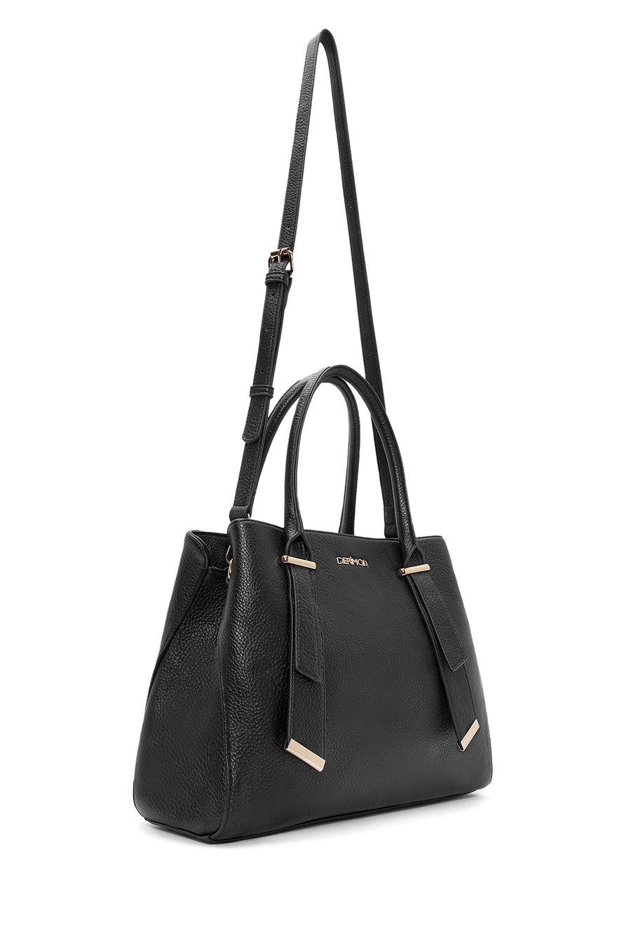 Women's Black Long Strap Casual Shoulder Bag