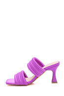 Women's Purple Heeled Slippers | Derimod
