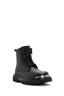 Men's Black Leather Boots | Derimod