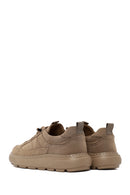 Derimod Zero Male Beige Lace-Up Thick-Soled Fabric Sneaker | Derimod