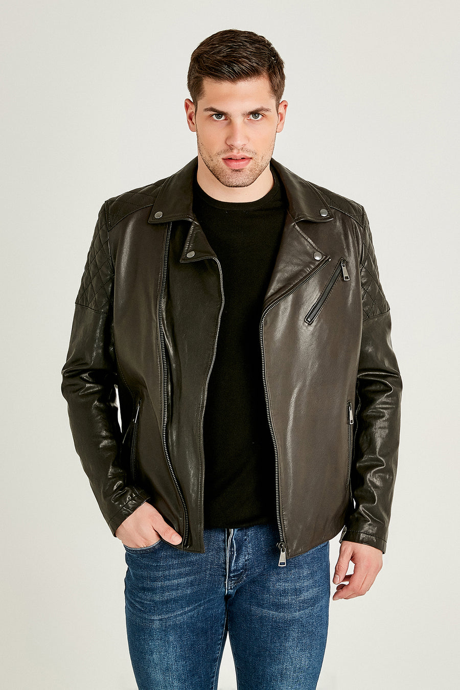Thompson Men's Leather Jacket