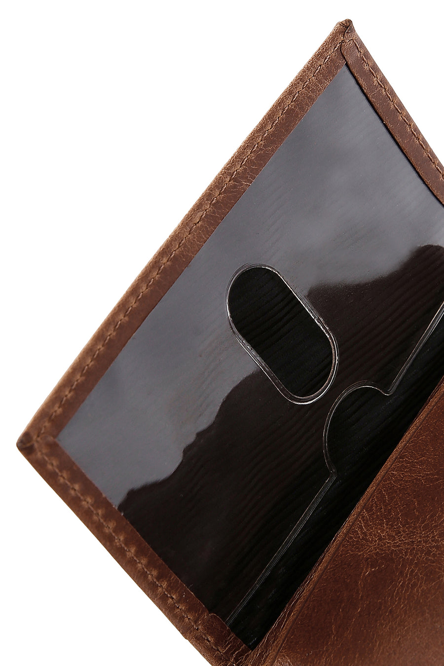 Men's Tan Leather Card Holder