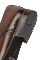 Derimod Black Male Brown Lace-Up Leather Classic Shoes | Derimod