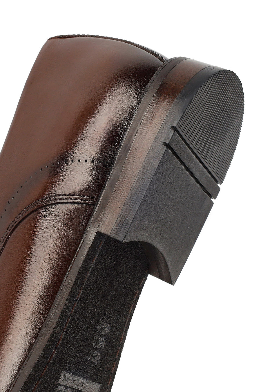 Derimod Black Male Brown Lace-Up Leather Classic Shoes