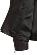Musiala Male Black Slim-Fit Leather Jacket | Derimod