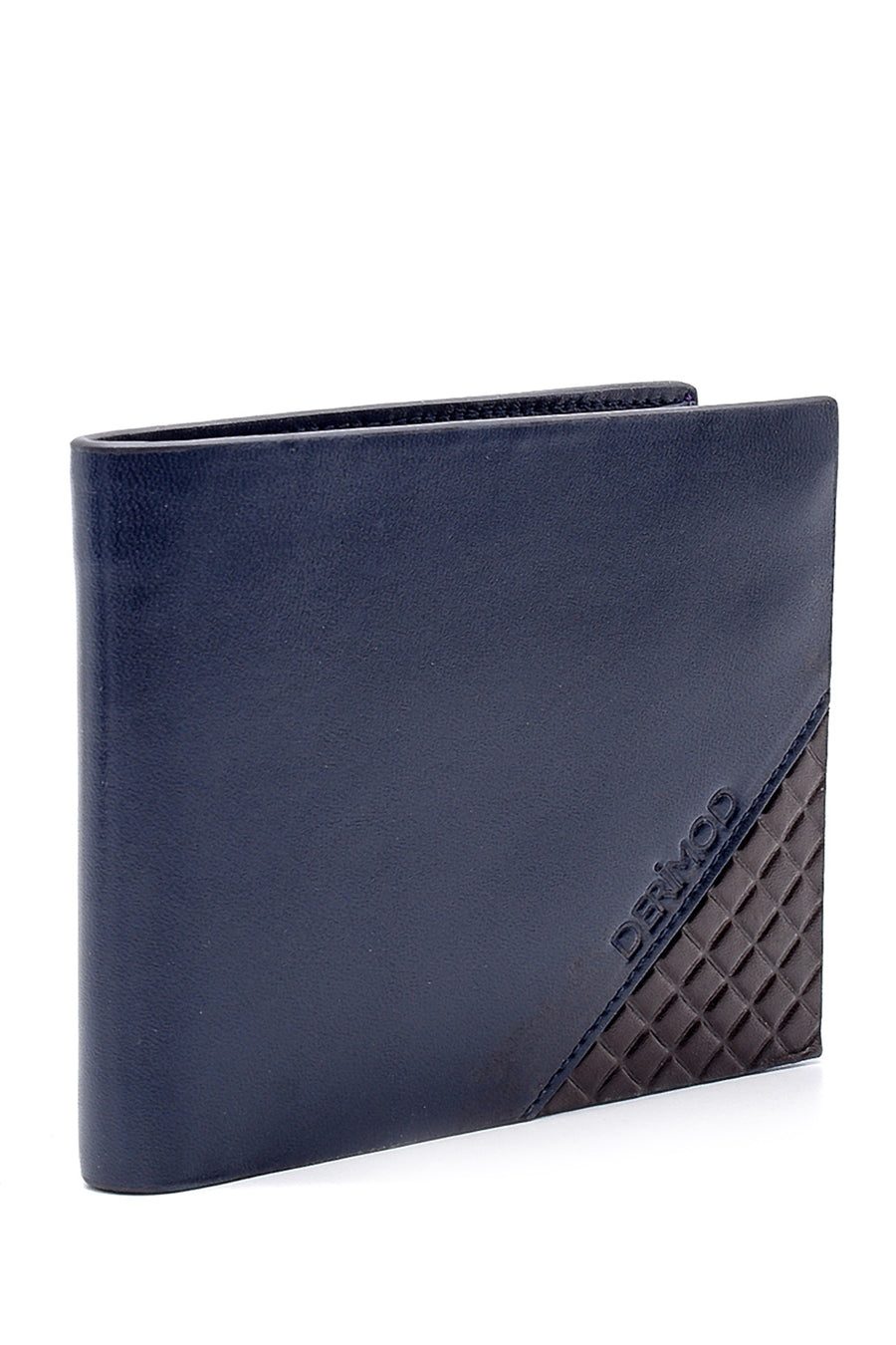 Men's Navy Blue Leather Wallet