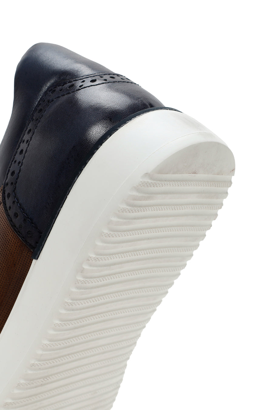 Erkek Taba Bağcıklı Deri Sneaker
