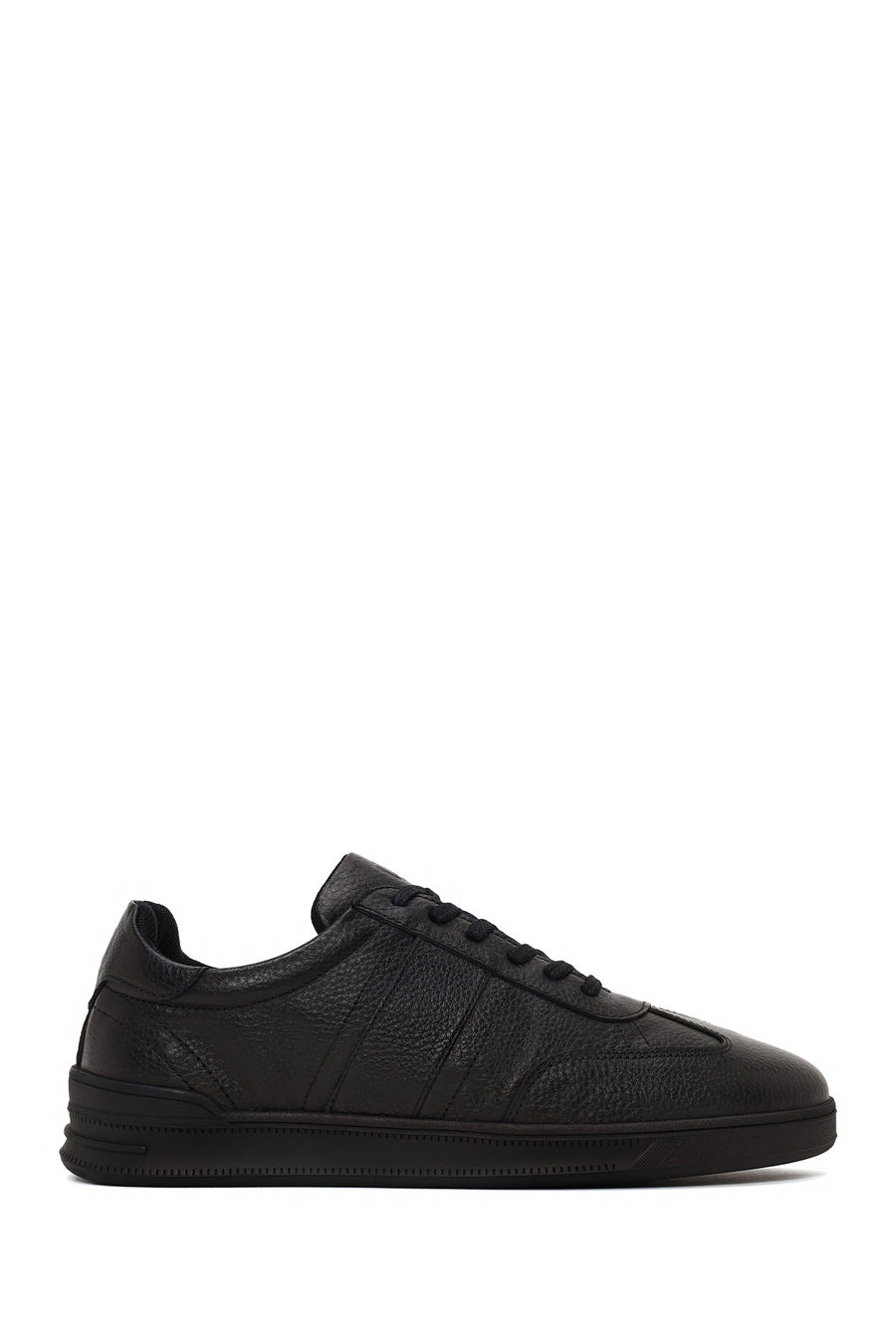 Male Black Lace-up Leather Sneaker WM600018DF | Derimod