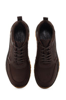 Erkek Kahverengi Kalın Tabanlı Casual Deri Ayakkabı | Derimod