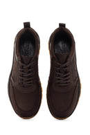 Men's Brown Thick Soled Casual Leather Shoes | Derimod