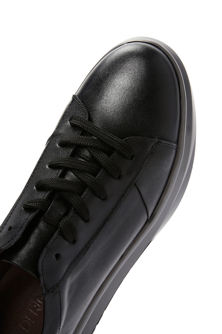 Men's Black Leather Sneaker