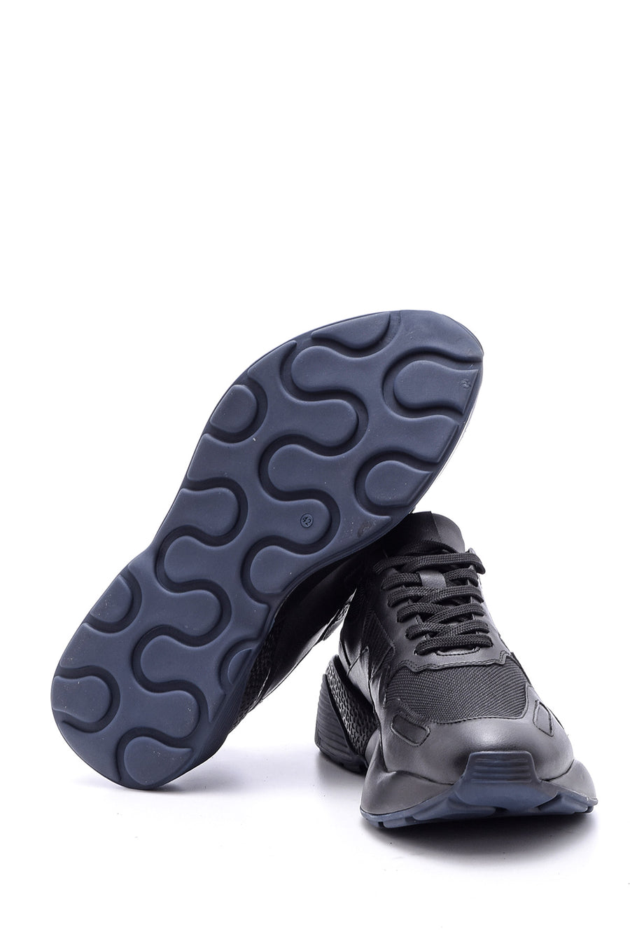 Men's High-Sole Leather Sneaker