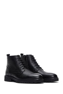 Men's Black Leather Classic Boots | Derimod