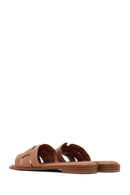 Women's Tan Casual Slippers | Derimod